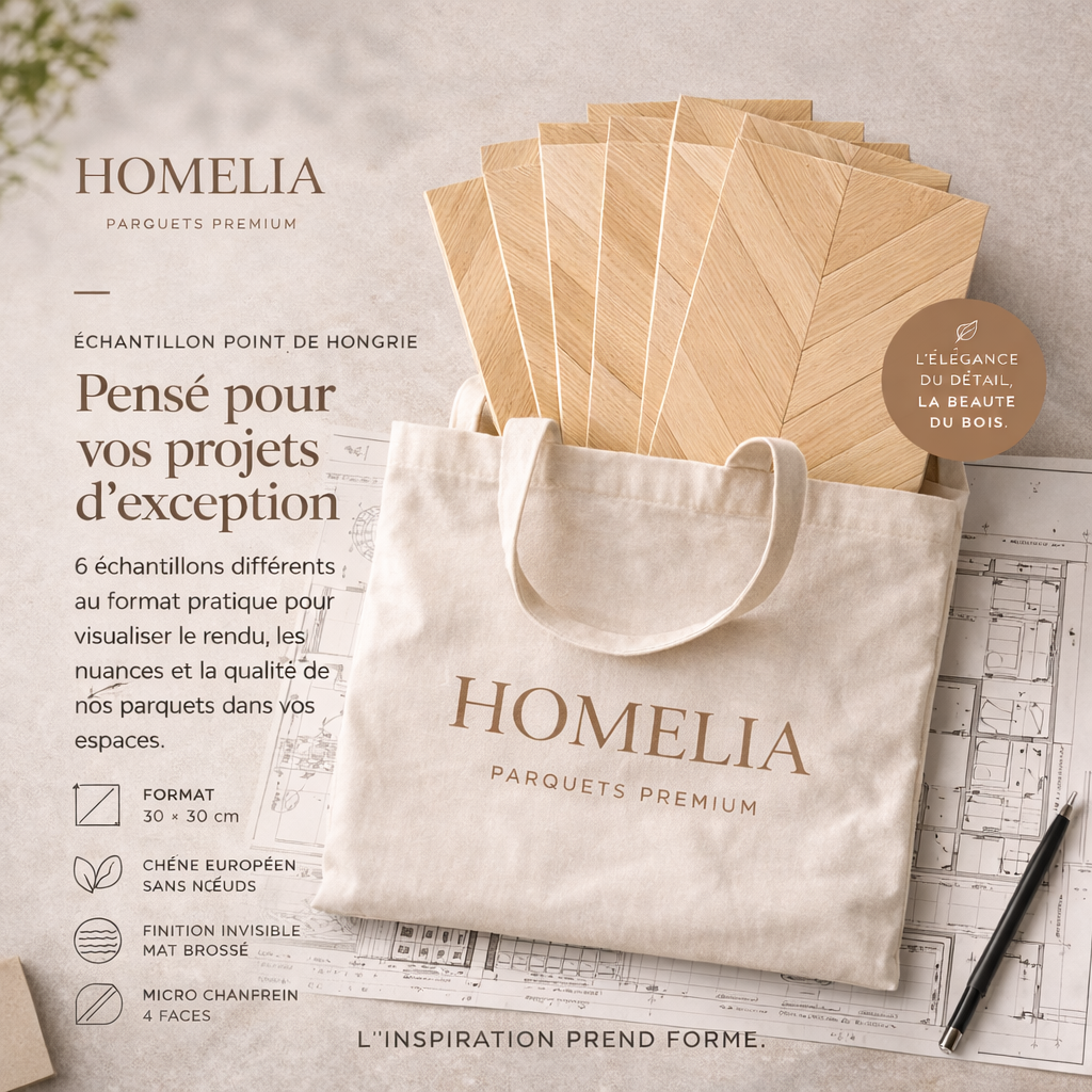 Kit architecte Import Your Parquet — échantillons point de Hongrie