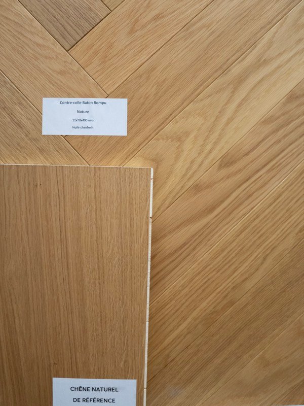 11x70x490 EUR Plank Bâton Rompu Nature