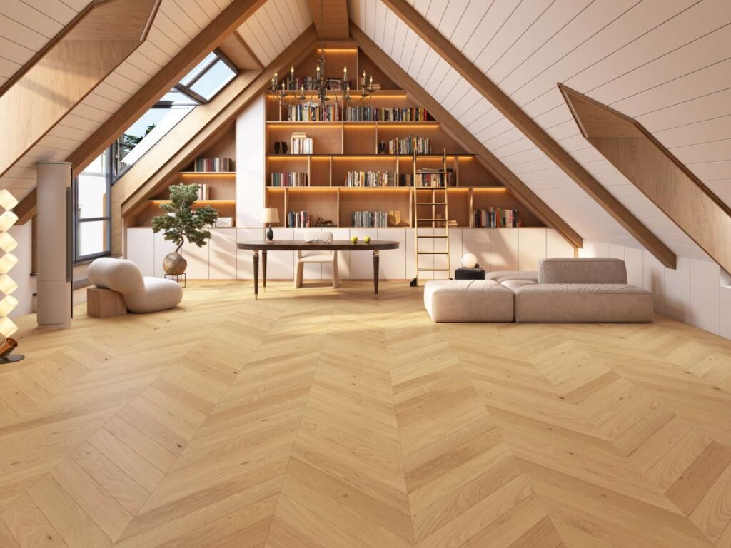 Parquet Chêne Modern Line — Brossé Vernis Mat 90×510