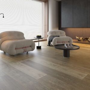 Parquet Chêne Heritage — Vieilli Réactif Gris Charbon (Huile Dure) 220×2200