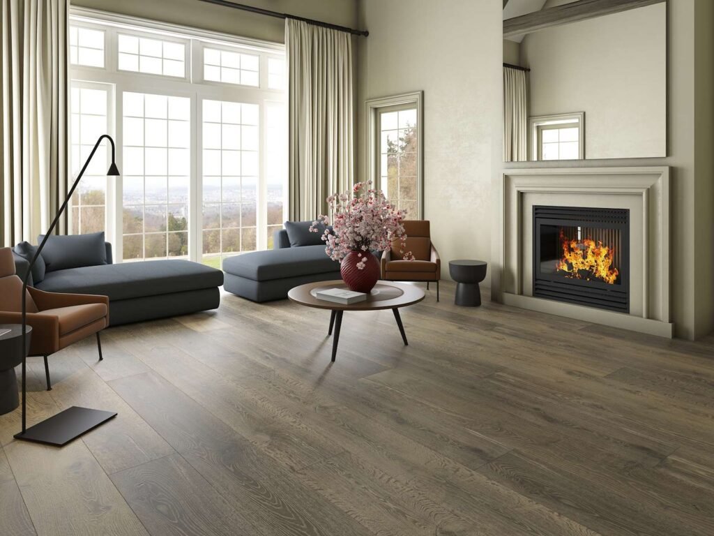 Parquet Chêne Heritage — Vieilli Gris Bois Flotté 220×2200