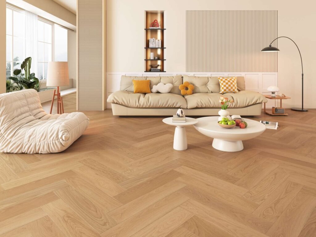 Parquet Roble Modern Line — Cepillado barniz mate 125×600