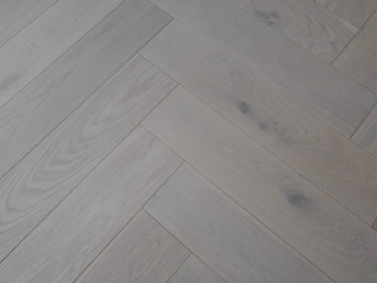 Oak Parquet Modern Line — White Oiled 125×600
