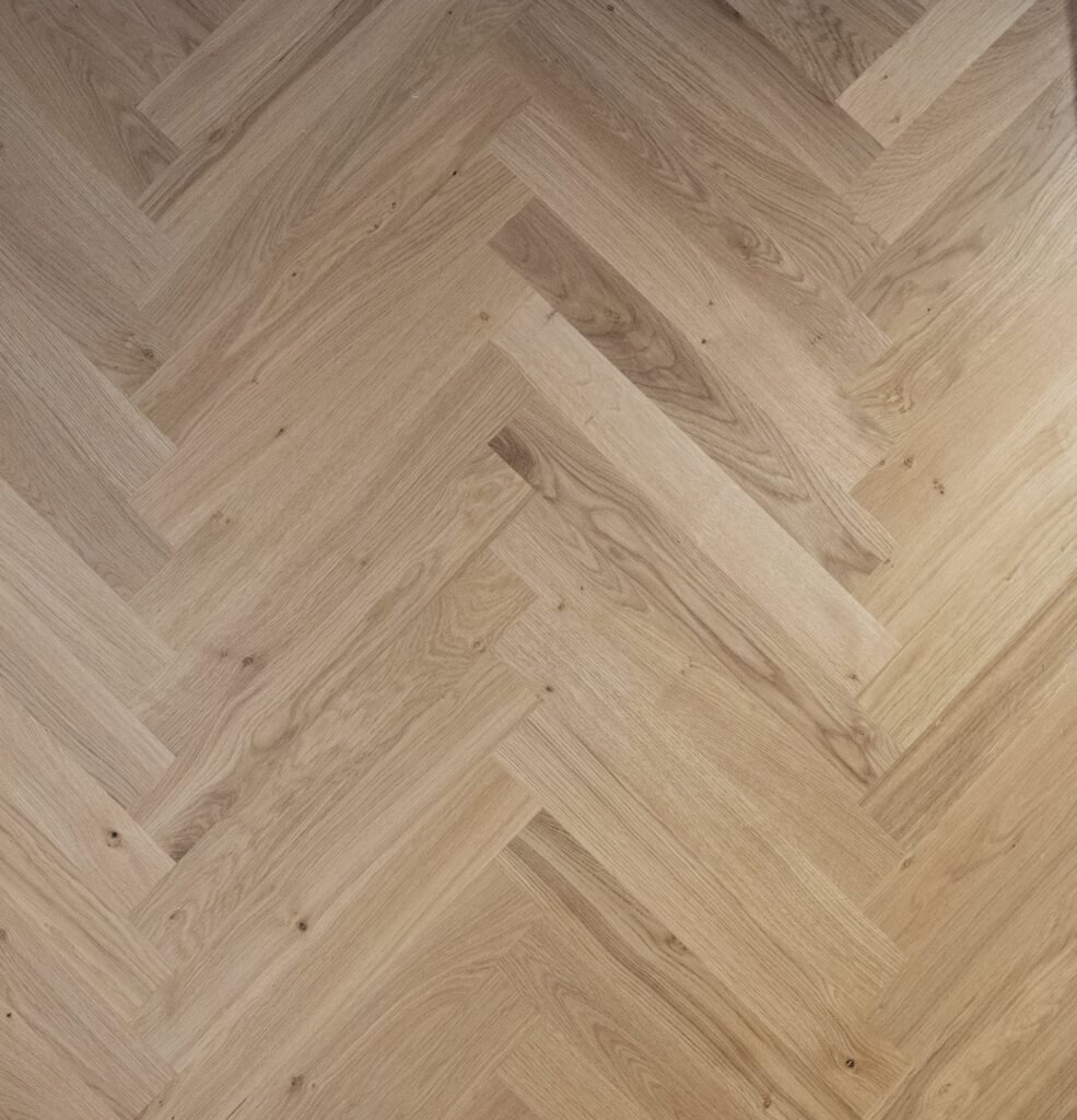 Parquet Chêne Bâton rompu Authentique — Huile cire Rubio naturelle 13×70×490