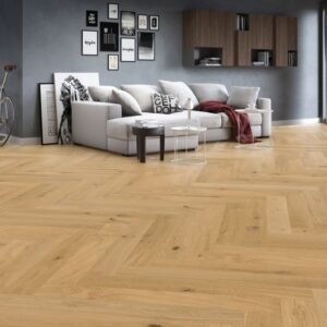 Oak Parquet Adrenaline — Herringbone huilé porcelaine 148×1080