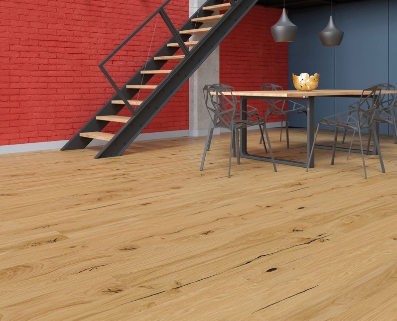 Parquet Chêne Earthquake — Huilé 148×1090 ép. 14,6 mm