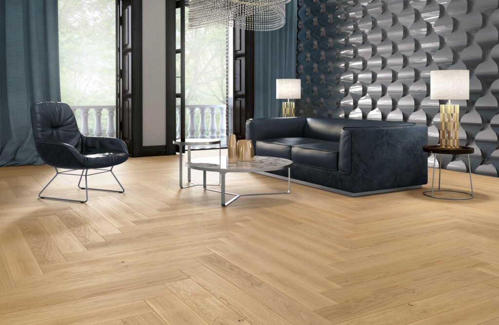 Parquet Chêne Classic — Bâton rompu huilé porcelaine 148×1080