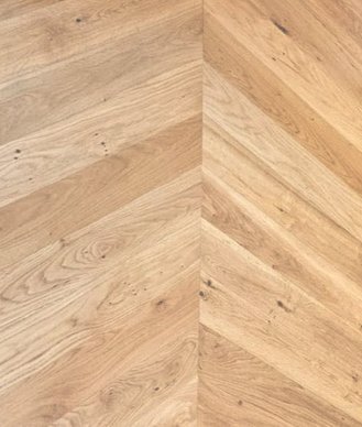 Parquet chêne point de Hongrie 60° — Rustique brut 92x550
