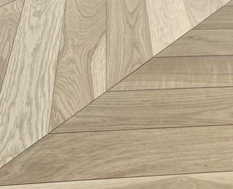 Parquet chêne point de Hongrie 60° — Peu noueux brut 92x550