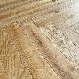 Parquet chêne bâton rompu — Mix rustique verni naturel 90x600