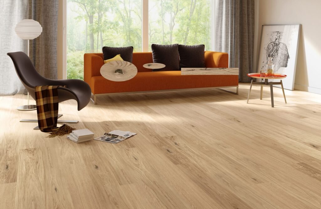 Eiken Parket Rustic — Cashmere verni mat 148×1090