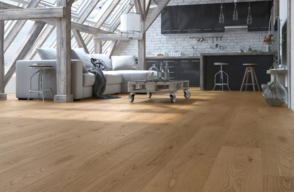 Eiken Parket Rustic — Smoked verni supermat 182×2200