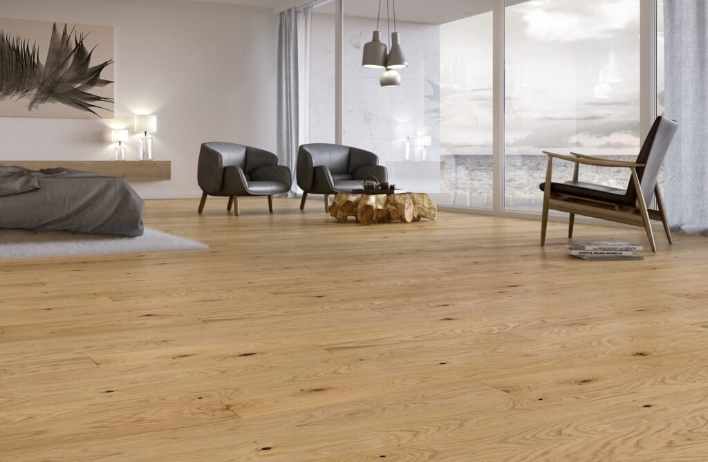 Eiken Parket Rustic — Gelakt supermat 182×2200